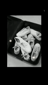 SG Local-Non-woven Shoes Bag Portable Tote Drawstring Bag For Shoes Waterproof Dustproof Travel Bag