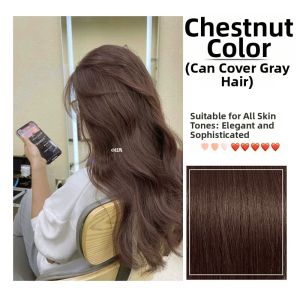 Plant-Based Pure Hair Dye Cream Cover Grey Hair Bubble 220ml Long-Lasting Glossy Black Hair Dye by Tongrentang