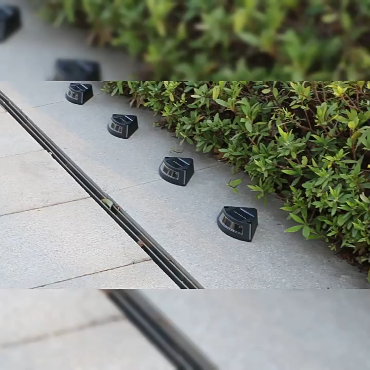 Lampu Solar Tangga Tahan Air LED Step Light Outdoor Waterproof Solar Powered For Garden Fence Deck Lighting