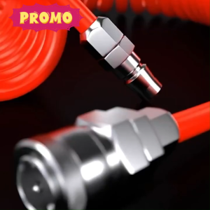 Selang Kompresor Angin Spiral 9 M Recoil PU Doziro 9 Meter