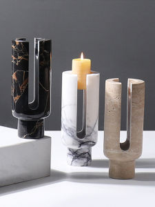 Zen Elegant Vintage Marble Candlestick