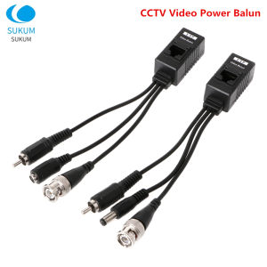 8MP 2 IN 1 BNC To RJ45 Video Balun CCTV 3 IN 1 Audio Twisted Pair Ethernet Connector For 4K AHD CVI TVI CVBS Camera