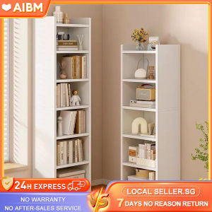 AIBM 3/4/5/6 Layer Book Shelf Cabinet Display Cabinet Storage Rack Narrow Side Cabinet Modern Style Bookcase