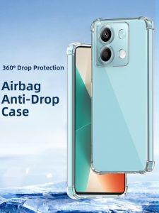 Transparent Anti-Fall Soft Silicone Case for Turbo4 Note14Pro+ 12R Xiaomi Redmi Note13 Note11SE 11EPro 10X Customizable Personalized Shell