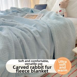JIFANPAUL | Thick Coral Fleece Blanket for Winter Use