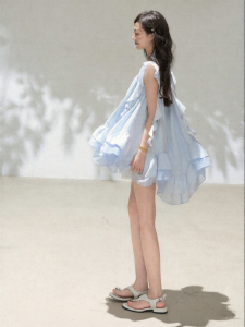 KEIKO | Multi-layered Ruffled Sleeveless Dress