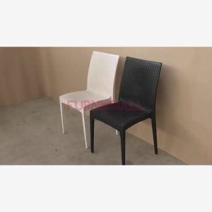 Furnimall Premium Rattan PP Dining Chair Indoor Cafe Chair Outdoor Event Chair Cafeteria Dining Chair