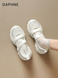 Daphne | Vintage Thick Soled Daddy Shoes Breathable Net Upper Magic Tape