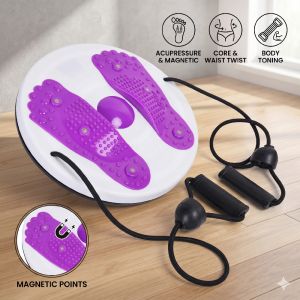 Waist Twister Board Exercise Waist Twisting Disc Foot Massage Waist Torsion Disc Fitness Equipment Magnetic Tension Machine