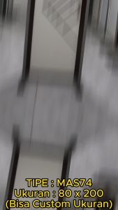 Pintu Aluminium Rumah Utama Kamar Tidur / Mandi 80 x 200 Bisa Custom Ukuran Almunium Doors MAS74 - MAHOTTAMA