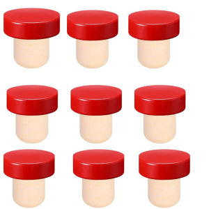 12 Pcs Wine Bottle Cork Stopper T Shaped Wine Stopper Tasting Cork Replacement Reusable Cork Glass Beer Bottle Sealing
