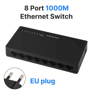 Fenvi | 8 Port Gigabit Ethernet Switch 10/100/1000Mbps Desktop Network Switch 1Gbps Network Switch Plug&Play RJ45 LAN Hub for PC Office