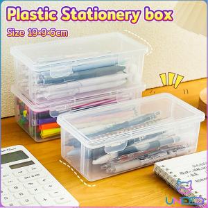 Need Transparent Plastic Pencil Box School Stationery Supplies Large Capacity Waterproof Storage Box