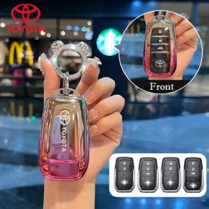 Toyota camry 2025 key case for Harrier hilux innova revo fortuner Toyota Majesty Toyota Alphard Toyota Vellfire Toyota Sienta car key cover harrier fortuner GR sport car key case car key case for Toyota gradient color