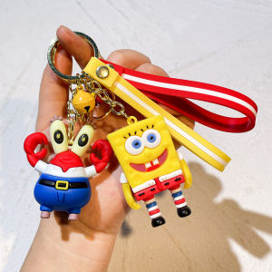 Disney | Disney SpongeBob SquarePants Car key ring Patrick Star Squidward Tentacles PVC Car Keychain Charms Gifts Decorative Accessories