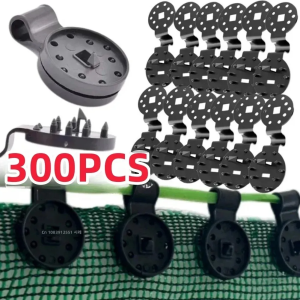 300/100/10PCS Shade Cloth Fix Clamp Tarp Heavy Duty Lock Grip Greenhouse Plastic Clip Fence Fabric Garden Netting Accessory