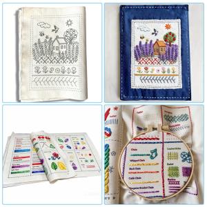 Embroidery Stitches Book For Beginners DIY Sewing Book Stitches Books Embroidery Sewing Book Stitches Books With Tutorials