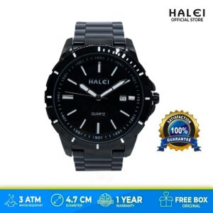 Jam Tangan Pria HALEI 8033 Original Water Prof Baja Stainless Steel Mewah Anti Air Free Box | Jam Tangan Pria Sporty | Jam Tangan Cowok | Jam TANGAN Import | RANTAI Baja | Free Box