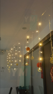 96Led Deepavali Lights 4M Led Fairy Curtain Lights LED Diwali Lights 8Modes For Party Indian Diwali Deepavali Decoration