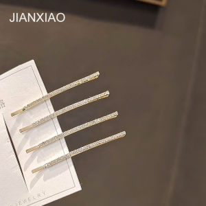 Jianxiao Minimalist Rhinestone Bobby Pin Ins South Korea Exquisite Side Bang Clip Barrettes Clip Hairware Hairpin Hair Ornaments