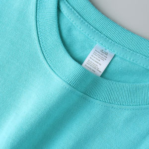 American Style 300G Heavy Weight Pure Cotton Short Sleeve T-Shirt Men Vintage Bottoming Shirt Thick round Neck Transparent Pure White Pure T-shirt