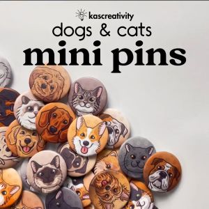 PO KEMON Mini Button Pins Badge by kascreativity