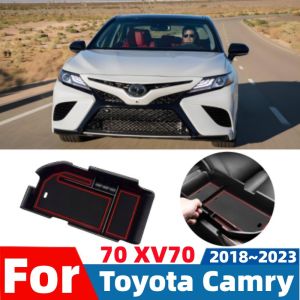 For Toyota Camry 70 XV70 2018~2023 Car Center Console Armrest Kit Storage Box Sundries Tidying Layered Tray Interior Accessories
