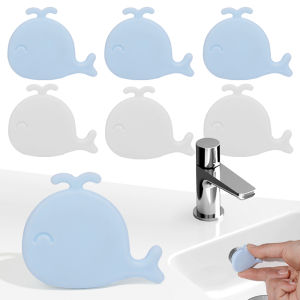 2Pcs Whale Shape Wash Basin Overflow Ring Sealing Plugs Sink Hole Silicone Sink Drain Cap Kitchen Bathroom Basin Trim Overflow Ring Plug