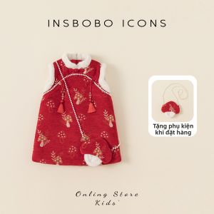 insbobo | Áo Dài Tết Phong Cách Trung Quốc Cho Bé Gái 2026
