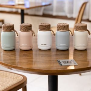 220ml Botol minum tumbler mini mass action Stainless Steel tahan panas dingin