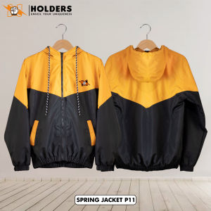 HOLDERS Jaket Vintage Casual Hoodie Windbreaker Track Suit Olahraga Running Jogging