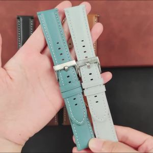Dây Đeo Đồng Hồ Bằng Da Phổ Thông Cho Đồng Hồ Seiko Omega Tag Heuer Samsung Galaxy Huawei - 18mm 20mm 22mm Nam Nữ Vòng Tay Thay Thế Màu Đen Nâu