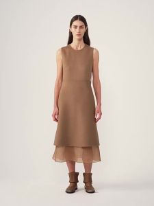 ICICLE | No-Dyeing Double-Faced Wool Silk Dress