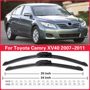 For Toyota Camry XV40 2007 2008 2009 2010 2011 Windshield Wiper Blade 24"+20" Car Accessories 2PCS Front Wiper