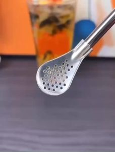 Ống Hút Kèm Muỗng Lọc Inox Cao Cấp – Set 3 Cây Tiện Lợi – Vừa Hút Vừa Khuấy Dễ Vệ Sinh Bền Đẹp