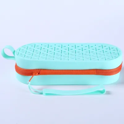Best Selling Silicone Waterproof Breathable Hollow out Swimming Goggles Case Outdoor Sunglasses Bag Storage Pouch for Eyewear