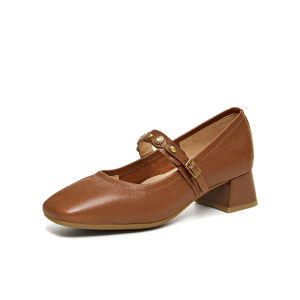 Teenmix | Retro Versatile Block Heel Mary Jane Shoes