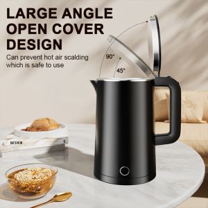 YOWXII Electric Kettle 2L/3.5L Large Capacity Electric Glass Kettle electric kettle heavy duty No Noise No Odor Double Layer Anti Scalding electric heater