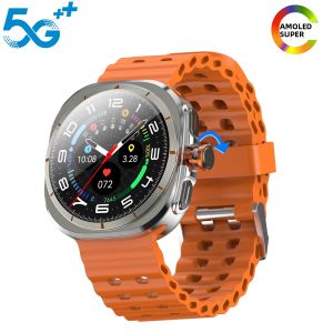 Đồng Hồ Thông Minh Samsung Ultra 4G/5G LTE GPS WIFI Gọi Video Theo Dõi Sức Khỏe Camera Xoay Khe Cắm SIM Tương Thích Với Hệ Điều Hành Android