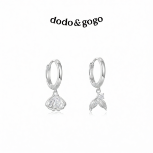 DODO.GOGO | Bông Tai Cao Cấp Hình Sò Bất Đối Xứng