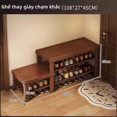 Ghế Đôn Sảnh Có Kệ Để Giày