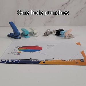 [SG Stock] 1-Hole Punch | Assorted Colours | 6mm Diameter | Handheld Hole Puncher | Paper Punch | For School and Crafts