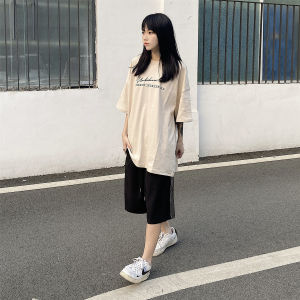 Quần Short Nam Nữ American Side Stripe Five-Point Quần Short Nam Nữ Mùa Hè Rộng Rãi Thoải Mái Thể Thao Cặp Đôi Quần Dài Năm Điểm