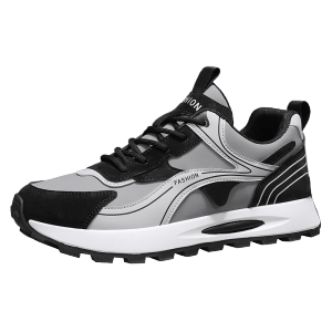 Mens Spring Breathable Casual Sports Shoes Fashionable 2025 New Style Versatile Youth Anti-slip Running Dad Trendy Sneakers