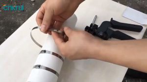 Stainless Steel Cable Tie Plier Fasten Tool W/ Adjustab Tension Tie Cutter Fastening Strapping Cutting Gadgets Hand Tool