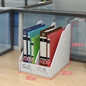 Office Supplies Multi-Layer File Folder Storage Box Simple Tabletop Multi-Function Book Stand Document Holder Frame