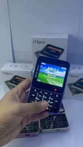 Brand New i19 Pro Phone 120H Endurance Keypad Cellphone Dual SIM Keypad Phone Rotating Mini Phone