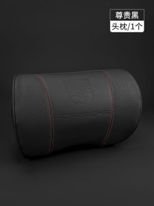 Porsche Crest Car Headrest Neck Pillow Lumbar Support Cushion Macan Cayenne Panamera 718 Interior Decoration Memory Foam