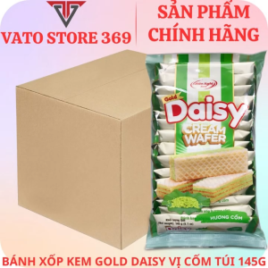Bánh xốp kem GOLD DAISY vị cốm túi 145g