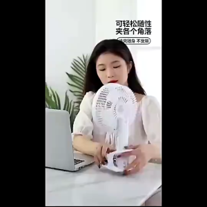 350° Adjustable Rechargeable Mini Portable Fan Handheld fan Clip fan Hanging fan Rechargeable Strong Wind